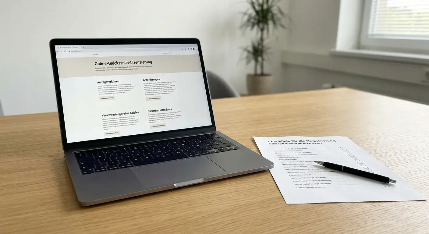Checkliste mit neutralem Betreiber-Impressum und markierten Prüfpunkten