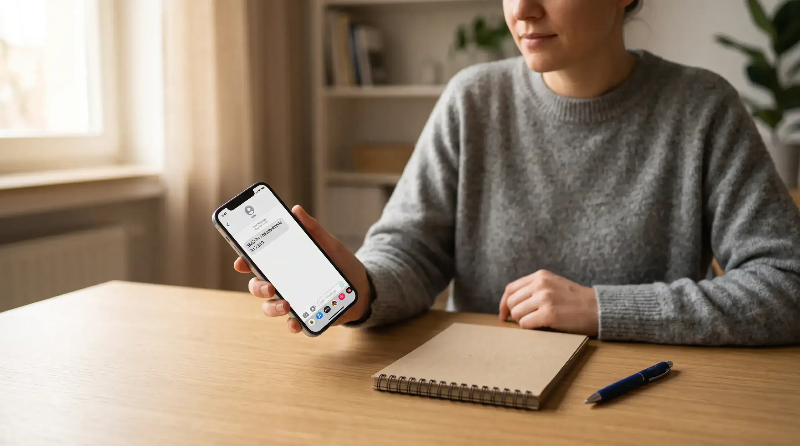 Einzahlung per Drei-Handyrechnung — SMS-Bestätigung auf dem Smartphone in Österreich