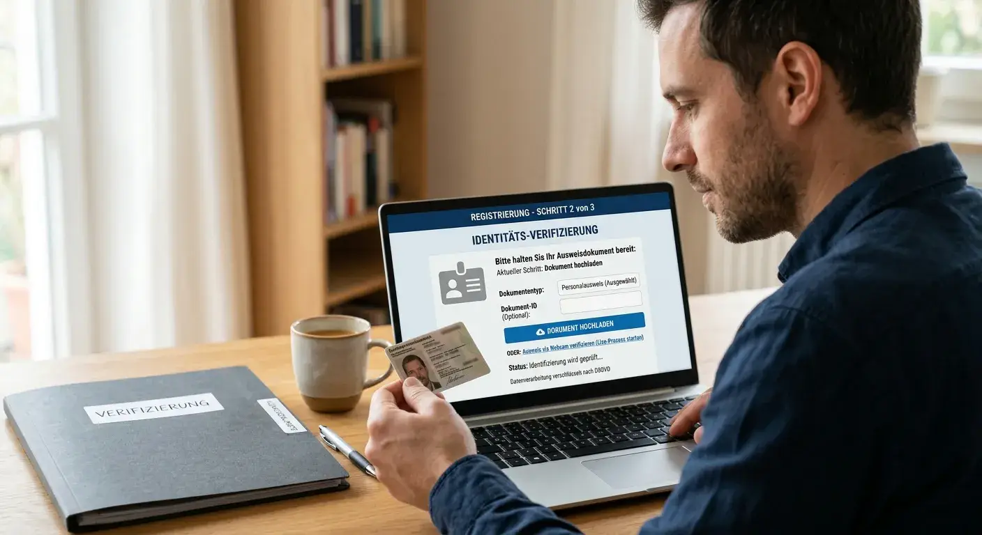 Registrierung und Verifizierung für Freispiele im Online-Casino