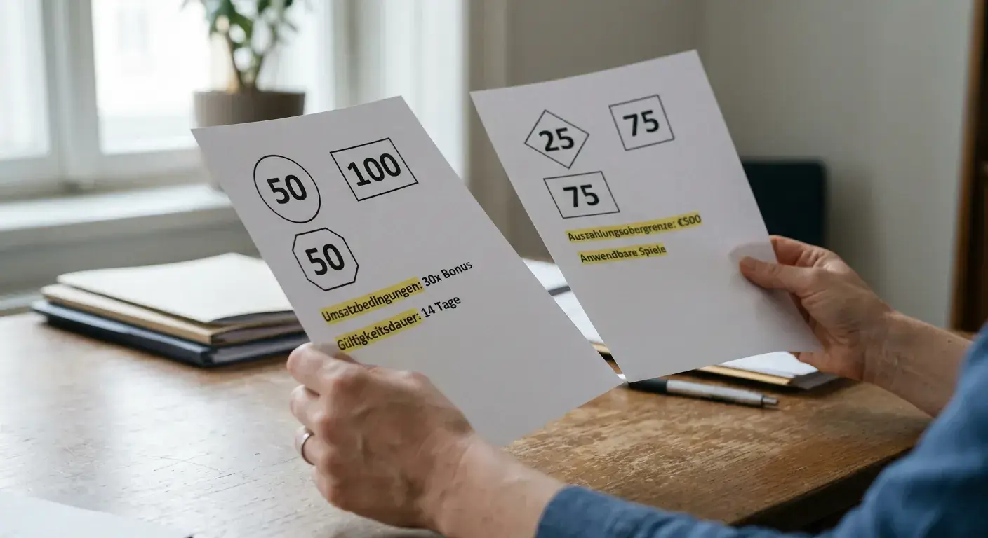 Abwägung zwischen runder Bonuszahl und realen Casinobedingungen