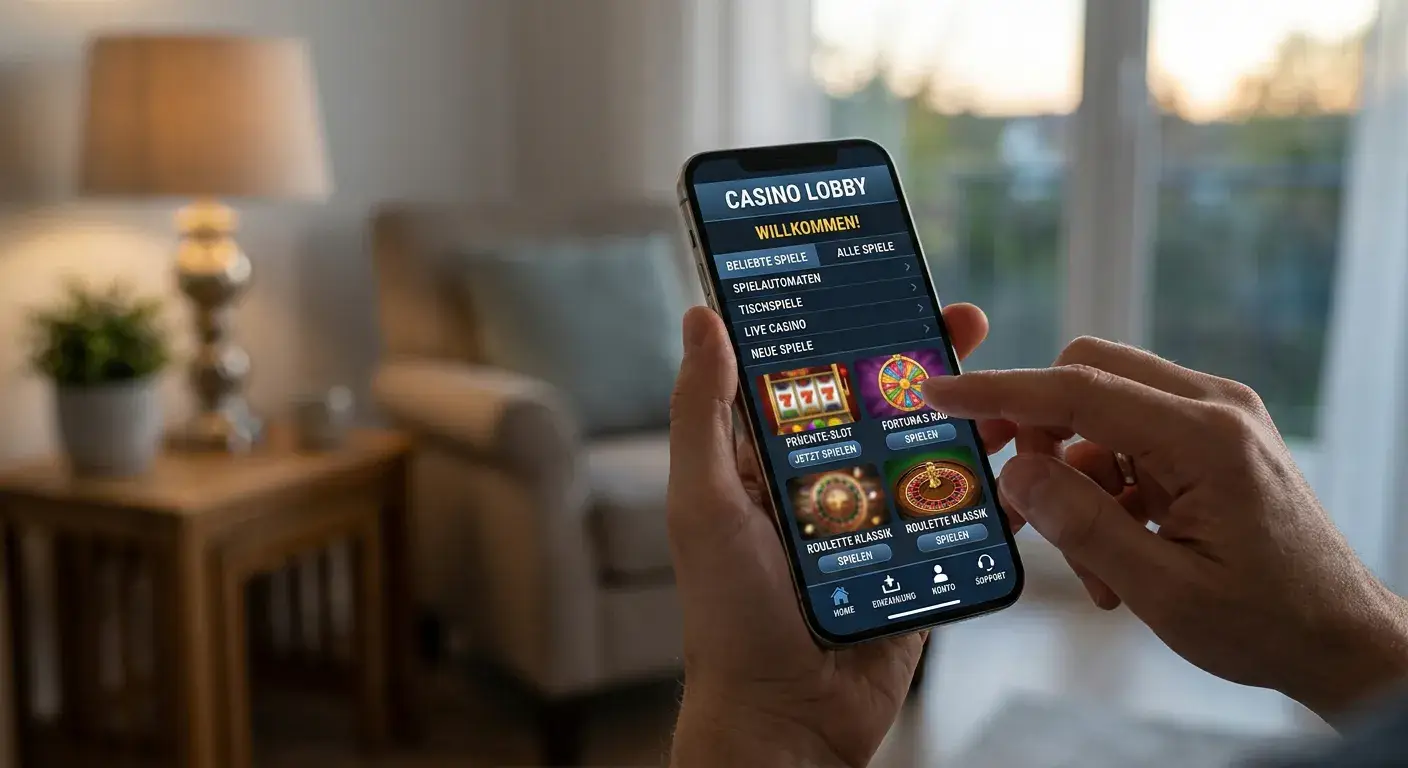 Mobiles Pay N Play Casino auf dem Smartphone