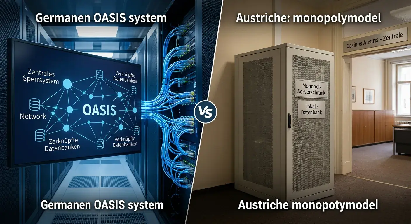 Vergleich zwischen OASIS-System Deutschland und österreichischem Monopol