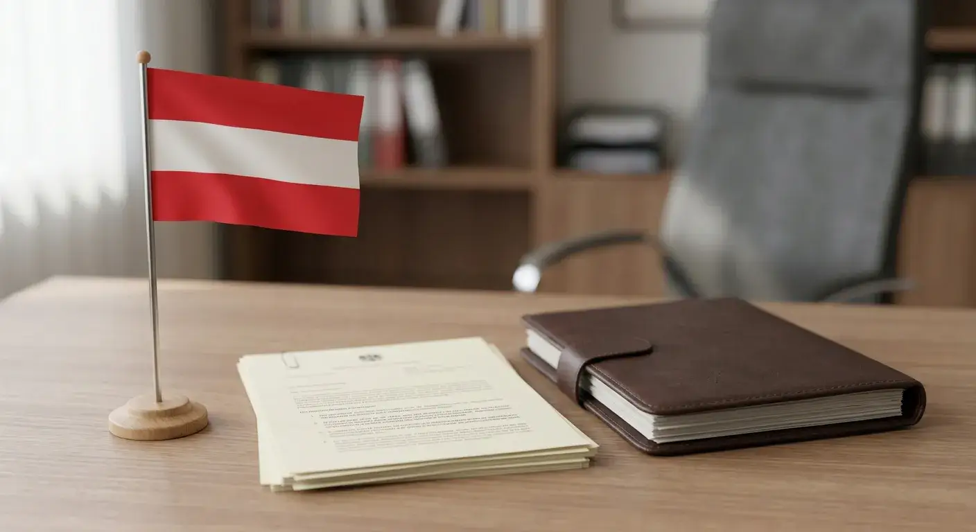 Symbolische Darstellung des österreichischen Rechtsrahmens für Online Glücksspiel