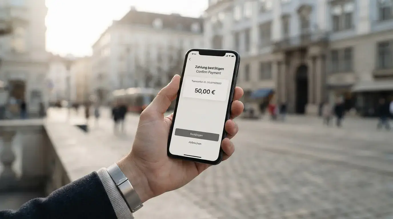 Smartphone mit Drei-Handyrechnung im Online-Casino in Österreich