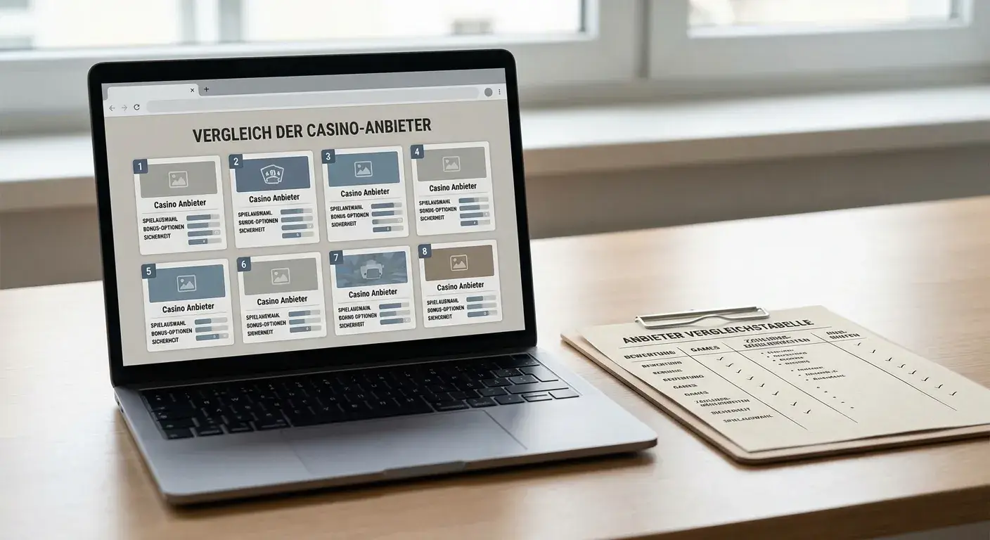 Vergleich verschiedener Solana-Casino-Anbieter auf neutralen Unterlagen
