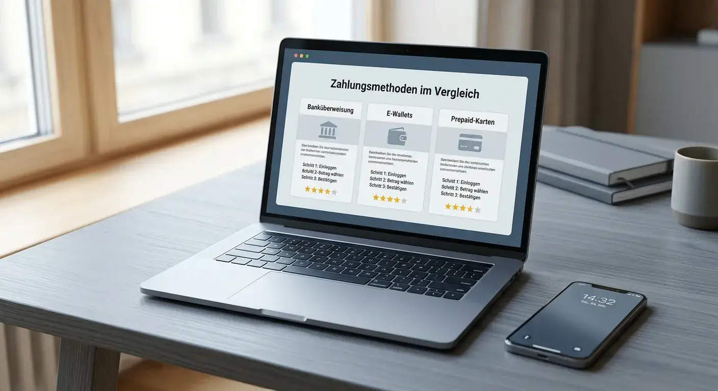 Vergleich österreichischer Casino-Kassen mit Wero und Banküberweisung